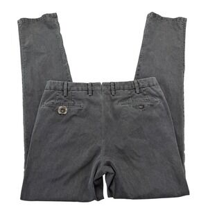 PT01 Torino Pants Mens 32 X 35 Gray Chino Slim Flat Front Rocky Canvas Stretch